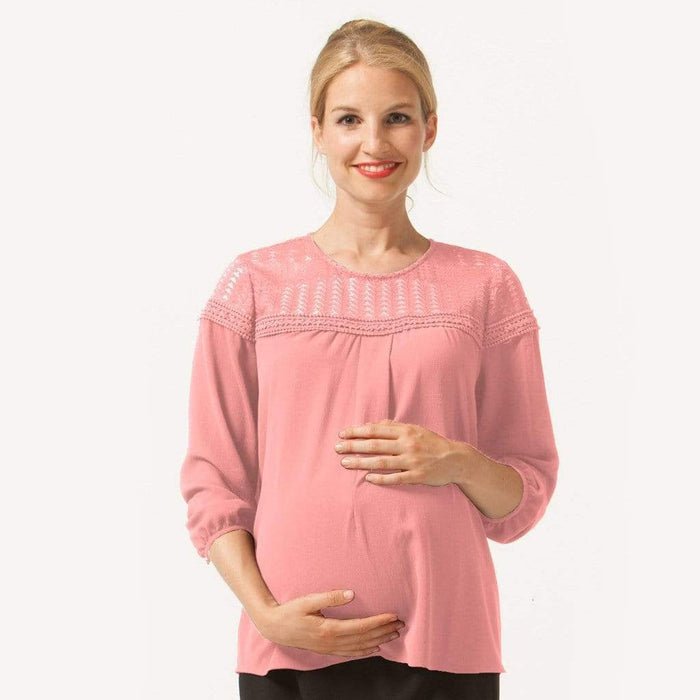 Eve Nursing Top Coral Blush
