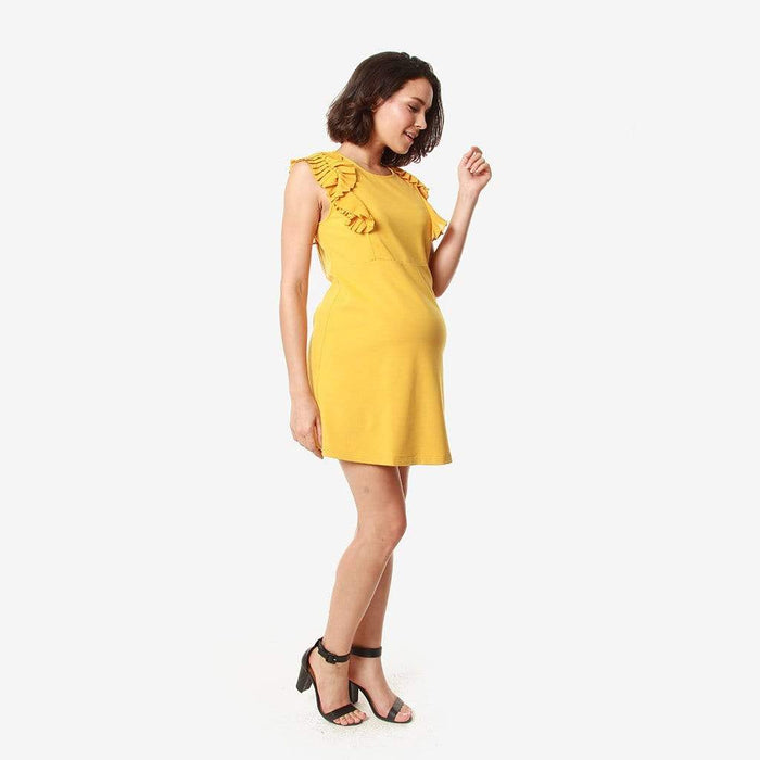 Evon Nursing Dress Marigold