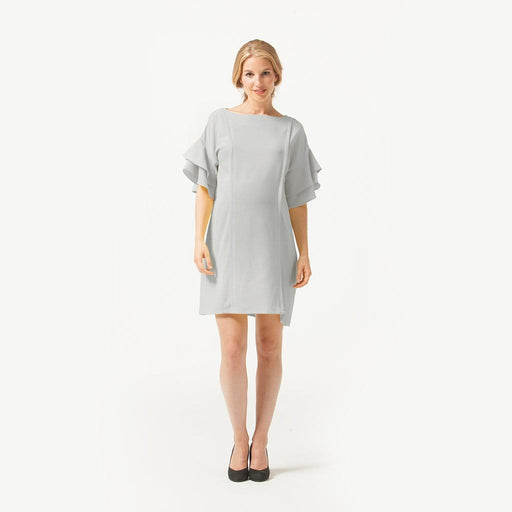 Flare Sleeve Yulia Nursing Dress Grey