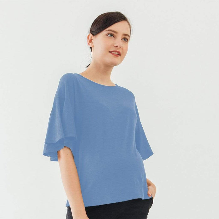 Flutter Sleeves Adalie Nursing Top Perry