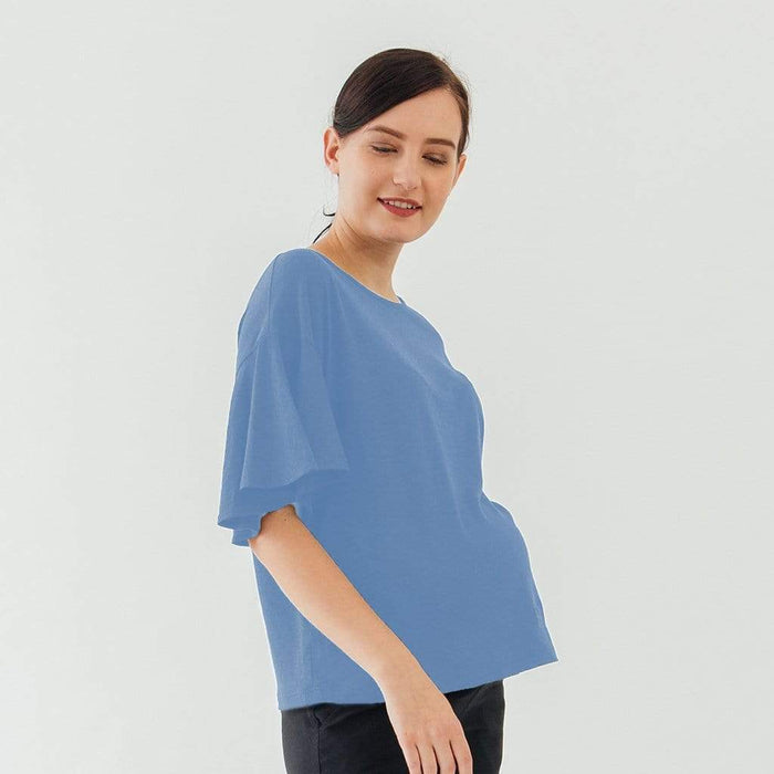 Flutter Sleeves Adalie Nursing Top Perry