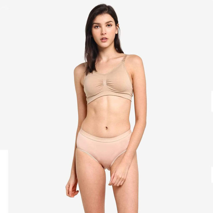 Grace Seamless Maternity & Nursing Bra Beige