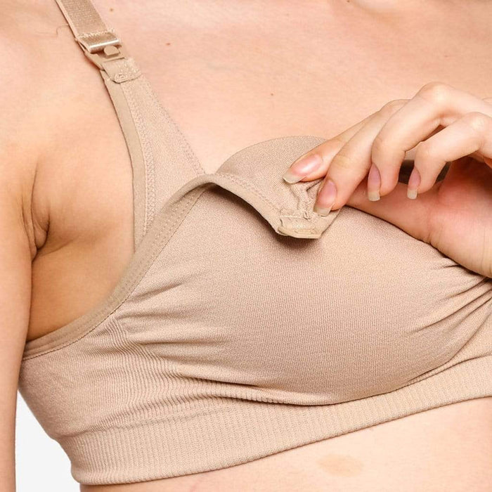 Grace Seamless Maternity & Nursing Bra Beige