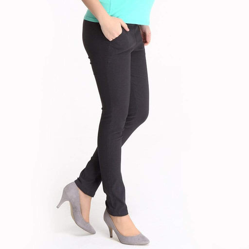 Irene Slim Skinny Super Stretch Maternity Pants Grey