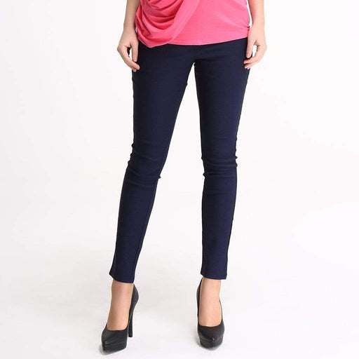Irene Slim Skinny Super Stretch Maternity Pants Navy