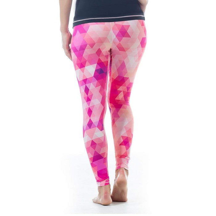 Kate Maternity Activewear Fitness Pants Pink Geo Print
