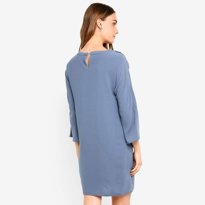 Kimono Long Sleeves Ciara Nursing Dress Charcoal