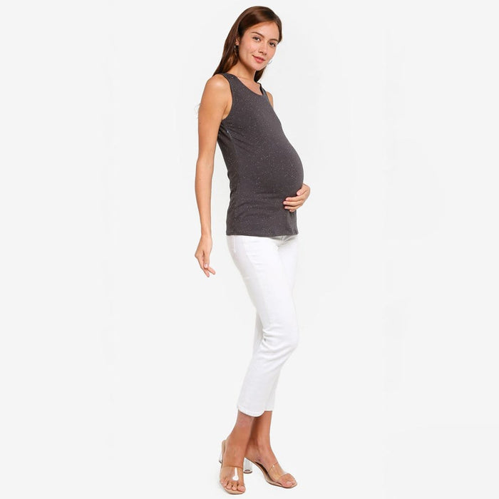 Cerelia Sleeveless Tee Grey