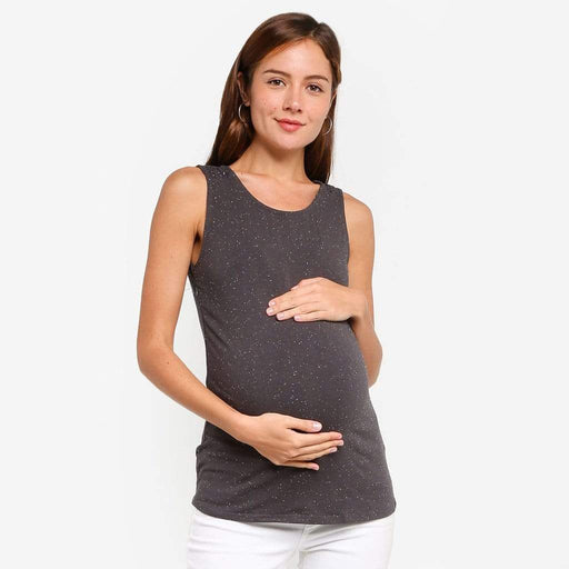 Cerelia Sleeveless Tee Grey