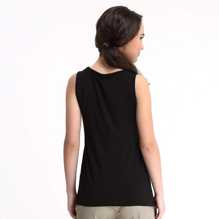 Abbey Empire Nursing Top Black