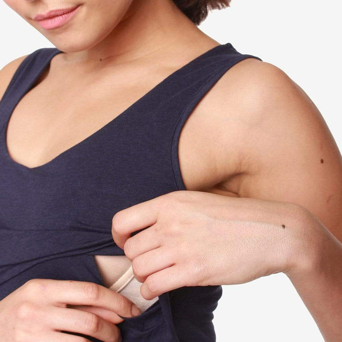 Abbey Empire Nursing Top Navy