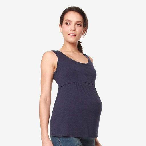 Abbey Empire Nursing Top Navy