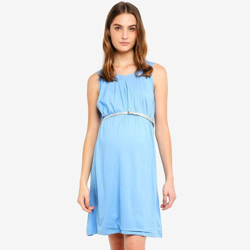 Knitted Sleeveless Live Pleat Dress Perry