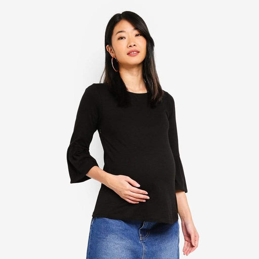 LONG BELL SLEEVES AADA TOP BLACK