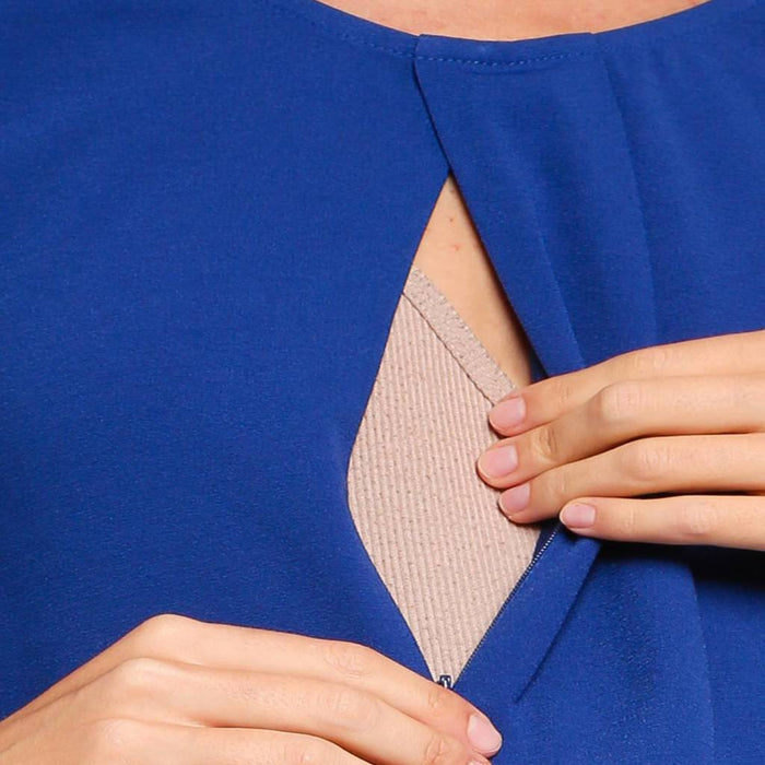 Long Flounce Sleeves Coreene Nursing Top Peacock