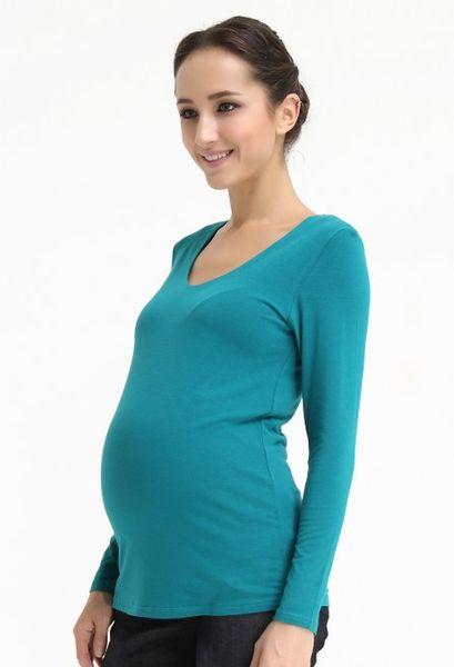 Longsleeves Vera V Neck Nurs Nursing Top Emerald