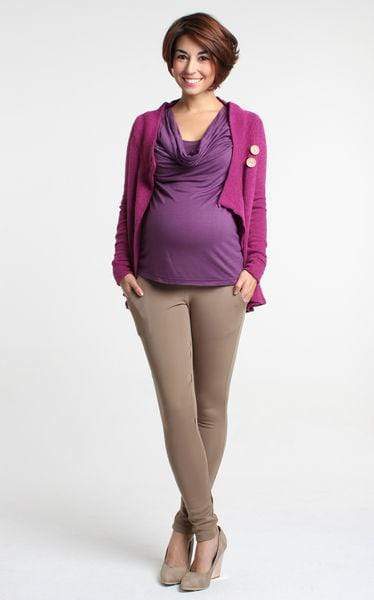 Wren Wrap Cardigan Plum