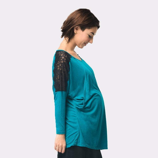 Maddie Maternity Top Teal