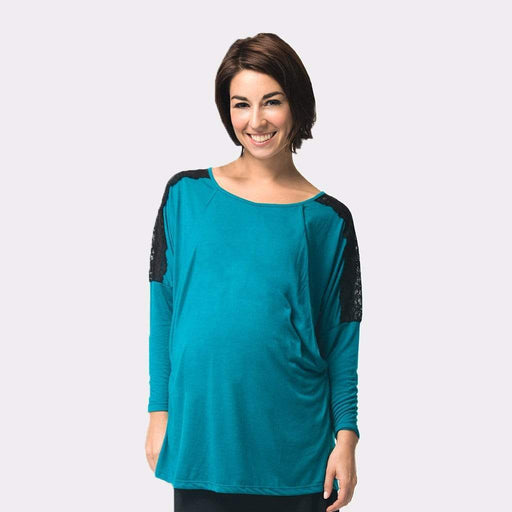 Maddie Maternity Top Teal