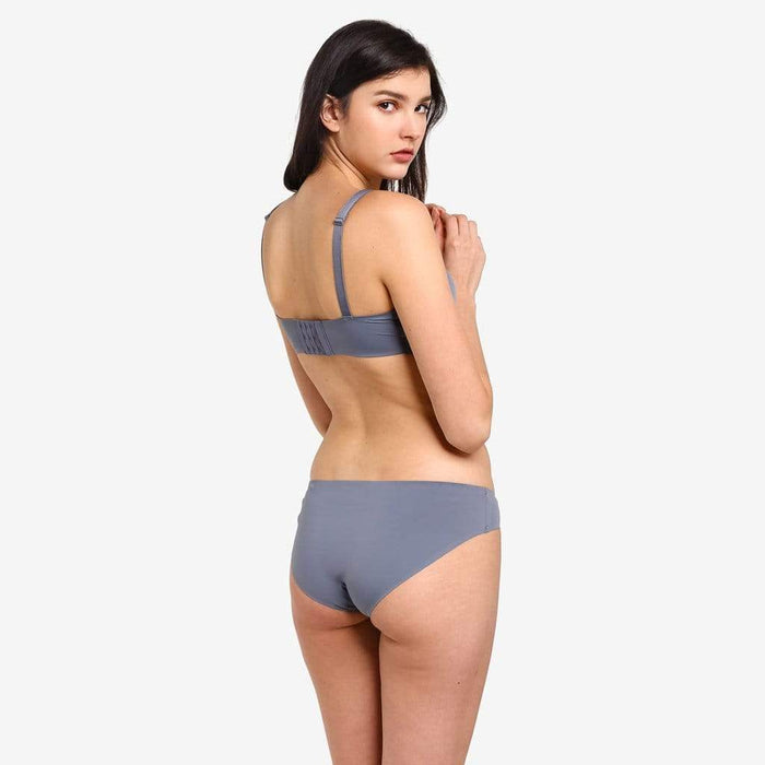 Madelaine Microfibre Low Waist Maternity Panties Grey