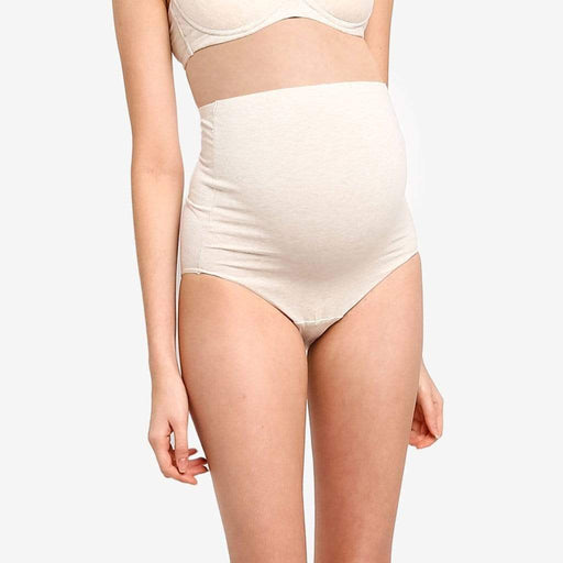Marsha Cotton High Waist Maternity Panties Oatmeal