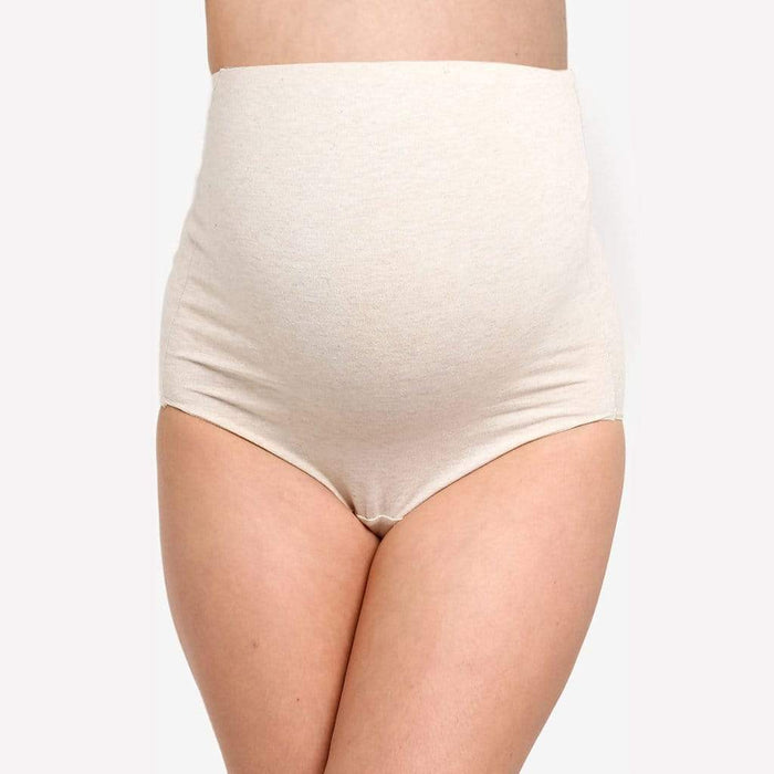 Marsha Cotton High Waist Maternity Panties Oatmeal