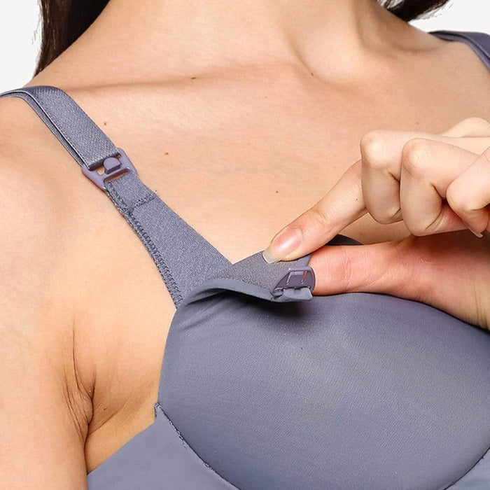 Melinda Microfibre Nursing Bra Grey