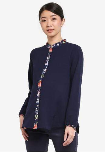 Blaise Mandarin Collar Top