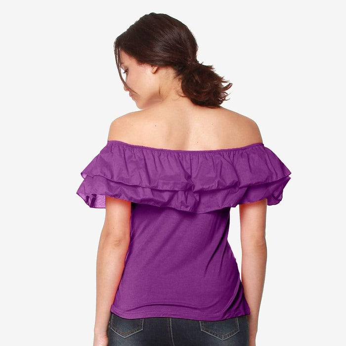 Off Shoulder Cacey Nursing Top Eggplant