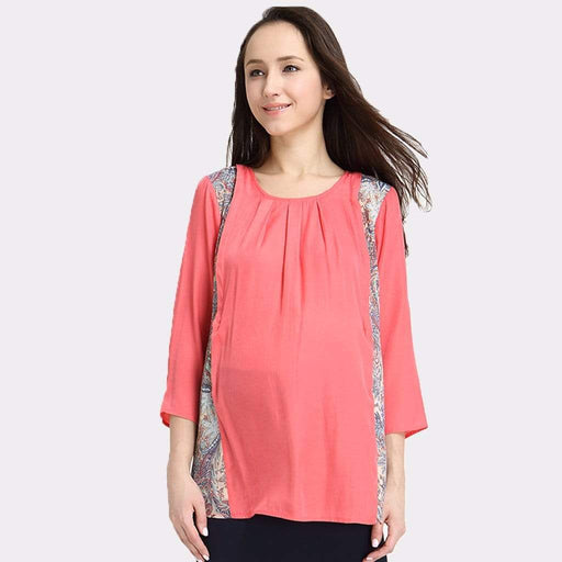 Paola Trim Paisley Blouse Orange