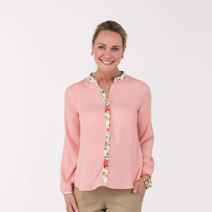 Blaise Mandarin Collar Top