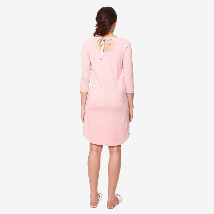 Raglan Sleeves Britney Maternity Dress Pink