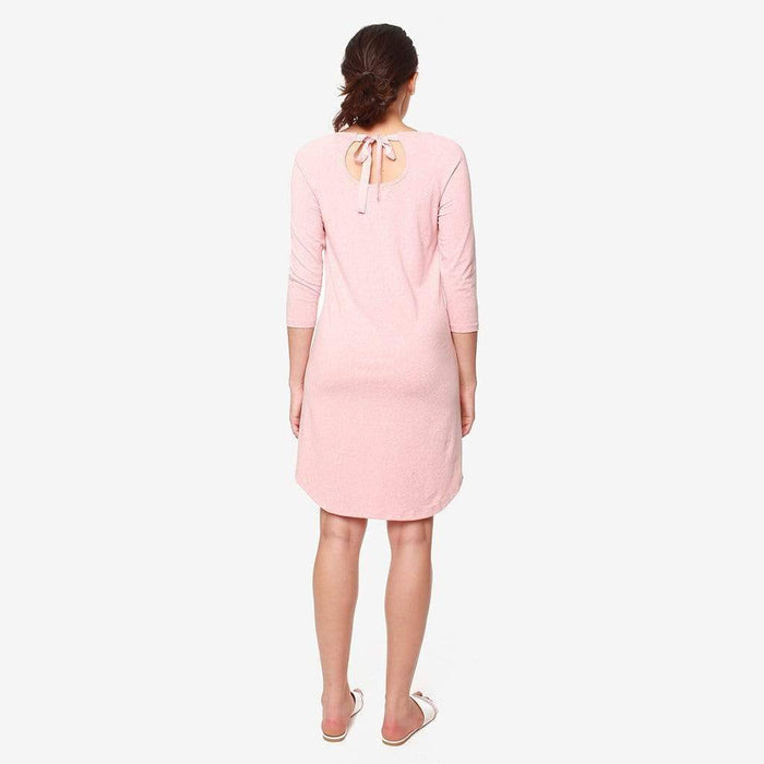 Raglan Sleeves Britney Maternity Dress Pink