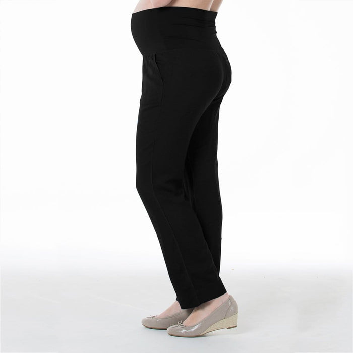 Rita Rayon Linen Maternity Shorts Black