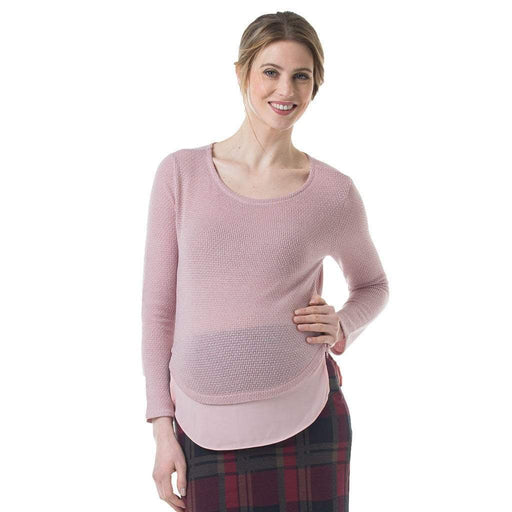 Cody Side Zipper Nursing Top Pink