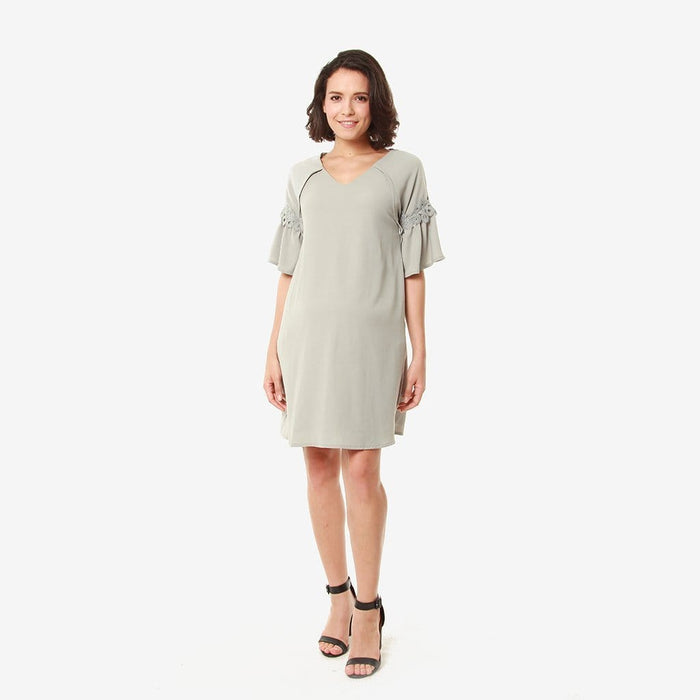 Evalyn Nursing Dress Grey