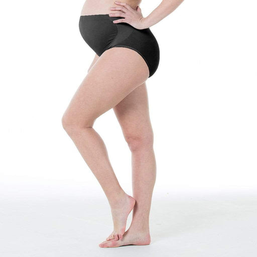 Mavis Seamless Belly Support Brief Black