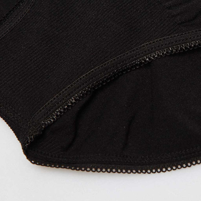 Mavis Seamless Belly Support Brief Black