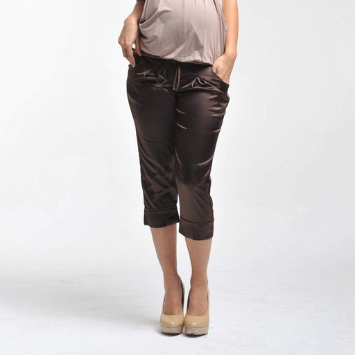 Satin Crops Dark Brown