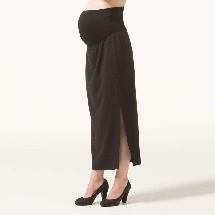 Maternity Skirt Elle Side Split Black