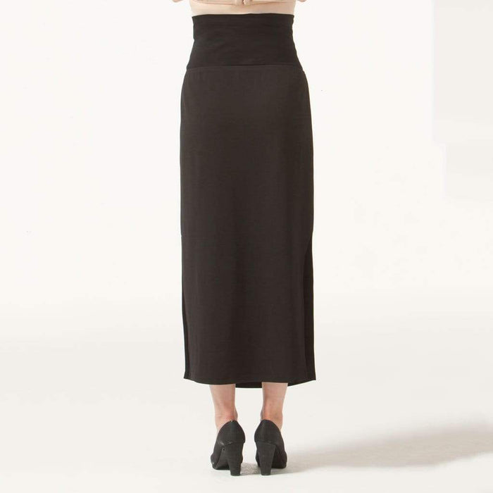 Maternity Skirt Elle Side Split Black