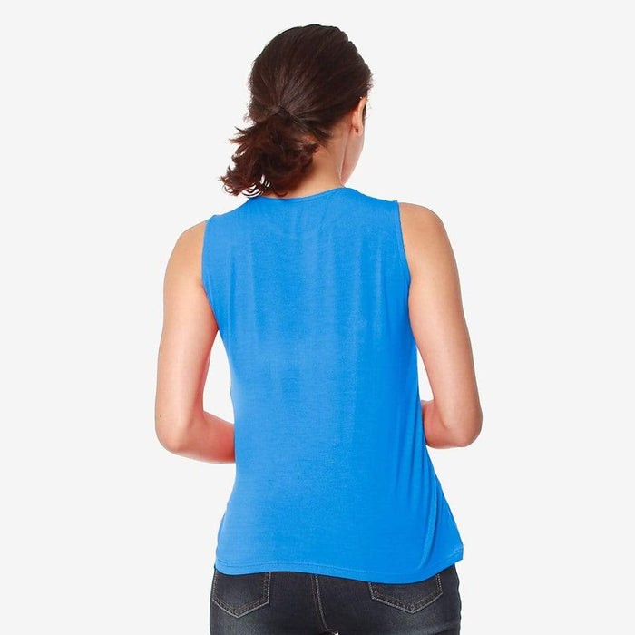 Sleeveless Caliana Frills Nursing Top Ocean