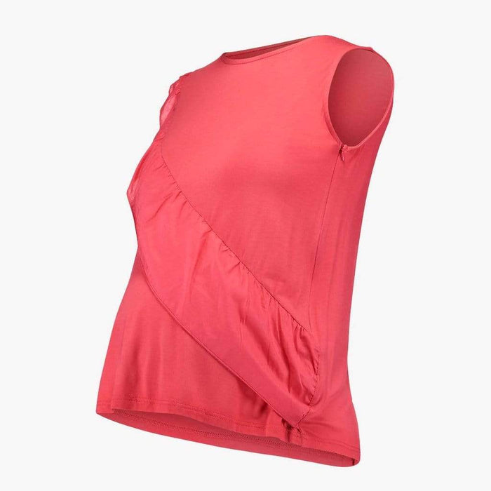 Sleeveless Caliana Frills Nursing Top Tulip