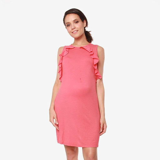 Sleeveless Calida Frills Bamboo Cotton Nursing Dress Tulip