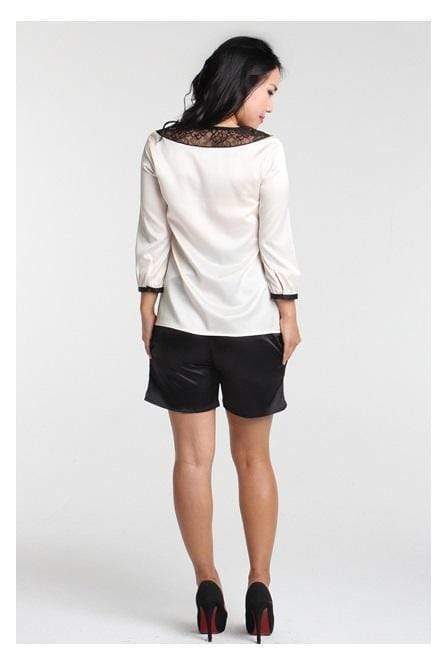 Thirza Petal Maternity Shorts Black