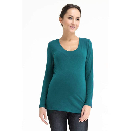 Vera V-Neck Nursing Teal Top