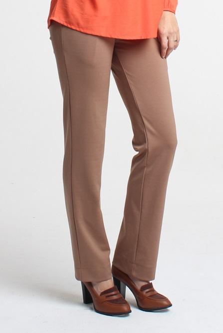 Willene Slim Straight Maternity Pants Caramel