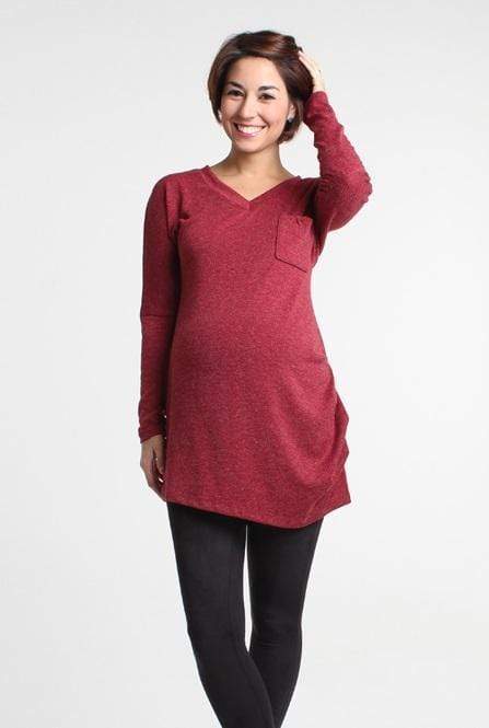 Winda V-Neck Sweater Wine