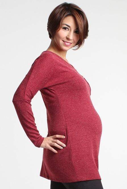 Winda V-Neck Sweater Wine