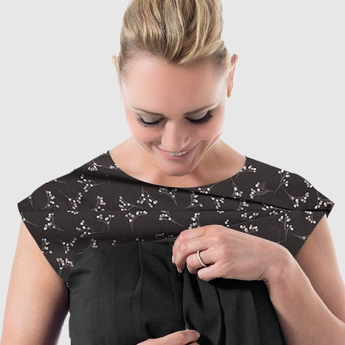 Carita Block Black Sprig Nursing Dress